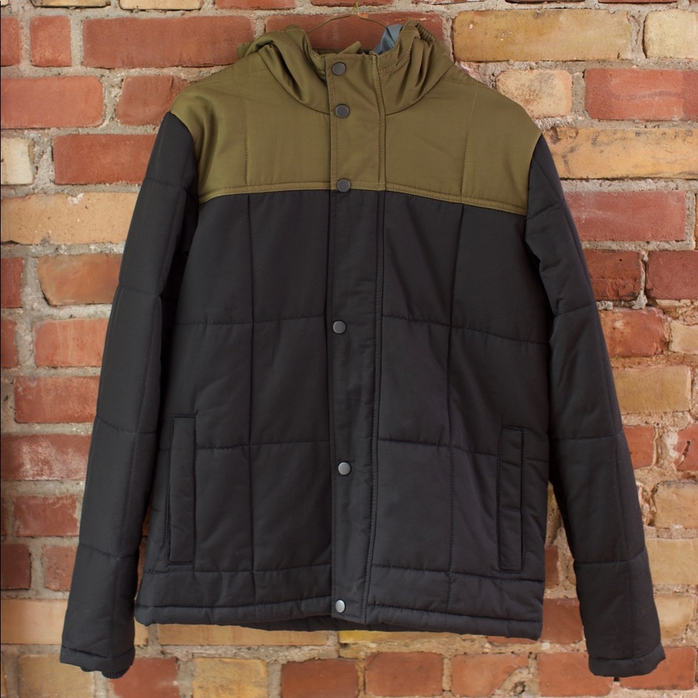 Iron and Resin Treeline Jacket in Olive & Black